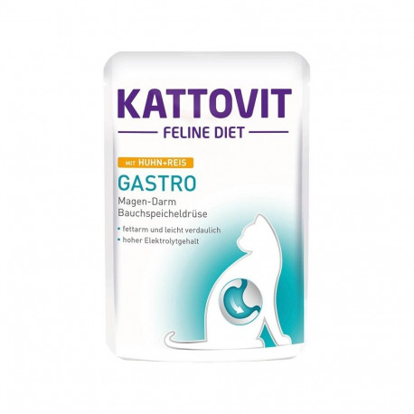 Wet Cat Food - KATTOVIT Feline Diet Gastro Wet Food 12 x 85g Poultry Flavor