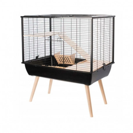 Pet Cage - Zolux Cage Neo Muki Large H58, Black