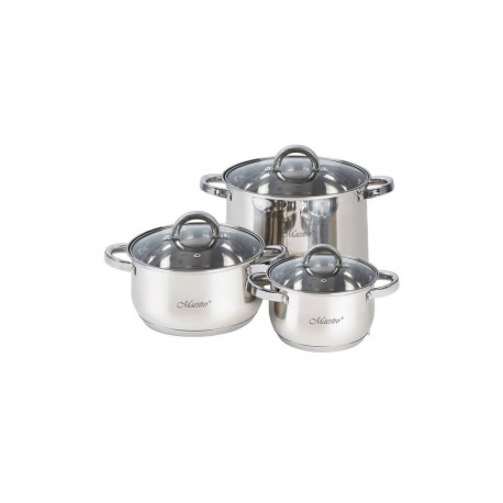 Cookware Set - Maestro MR-2120-6L Stainless Steel 6-Piece