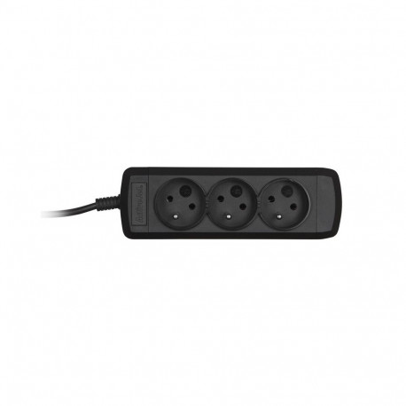 Power Strip - Activejet 3GNU 3M 3 AC Outlets 10A 230V Black