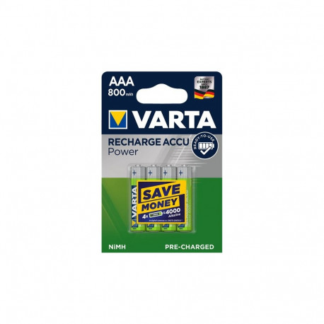 Rechargeable Batteries - Varta Hr03 800mah Green