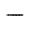 Power Strip - Lanberg 1u 10a 7x 230v 2m