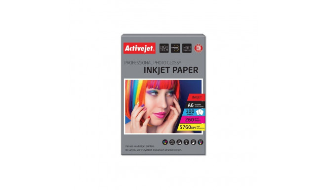 Photo Paper - Activejet Ap6-260gr100 A6 10x15