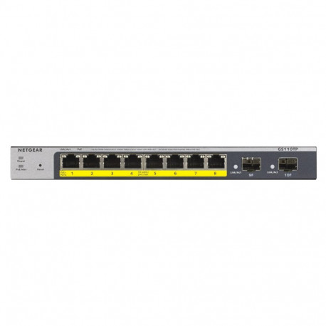 Network Switch - Netgear Gs110tp 10/100/1000 PoE Gray