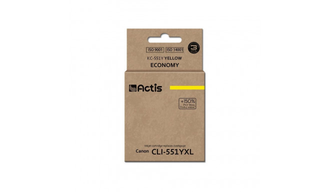 Ink Cartridge - Actis KC-551Y Compatible With Canon CLI-551Y Yellow
