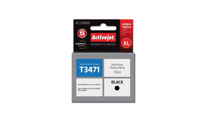 Ink Cartridge - Activejet Ae-34bnx, Black