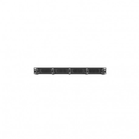 Cable Management Panel - Lanberg AK-1203-B 1U Black