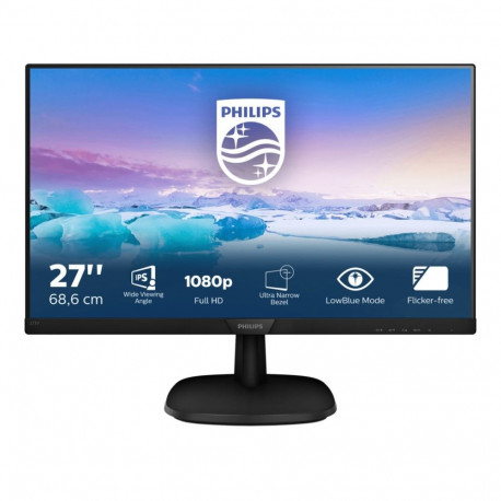 Monitor - Philips V Line Full HD 27" Black Philips V Line 27" Full HD LCD Monitor 273V7QDSB/00 Black
