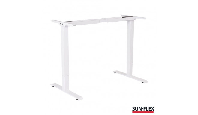 Reguleeritava laua jalad SUN-FLEX Deskframe III valge, H-700...1180mm, raami reg.laius 1100-2200mm; 