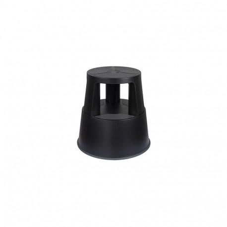 Plastist rulltaburet/turvaaste WEDO SuperStep, h-428mm/alus 424mm must, kuni 150kg