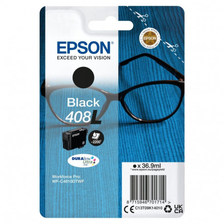 Tint Epson 408L Black/must suuremahuline 36.9ml WorkForce Pro WF-C4810DTWF, WF-C4310DW