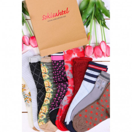 SOKISAHTEL MOODNE naistesokkide MIX 10 paari 444