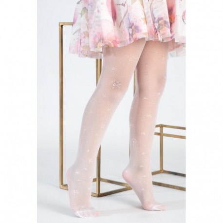 SOKISAHTEL FAHY valged mustrilised sukkpüksid lastele 431, 432, 434