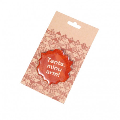 SOKISAHTEL 2019.a juubelipeo Tants MINU ARM nõelkinnitusega pruun metallist rinnamärk 425