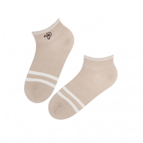 SOKISAHTEL DORIS helepruunid madalad puuvillased sokid 444