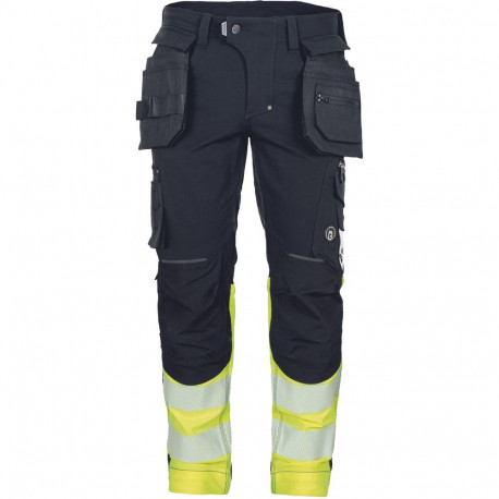 Cerva Neurum Nordics stretch vööpüksid ripptaskutega must Hi-Vis kollane 60