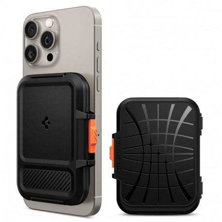 SPIGEN LOCK FIT MAGSAFE UNIVERSAL MAGNETIC CARD HOLDER BLACK