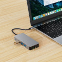 TECH-PROTECT HB05 HUB ADAPTER 9IN1 TYPE-C + USB2.0 + USB3.0 + HDMI 4K 60HZ + SD/TF + PD100W + RJ45 1