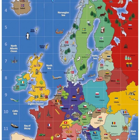 TTS Bee-Bot euroopa kaardiga matt
