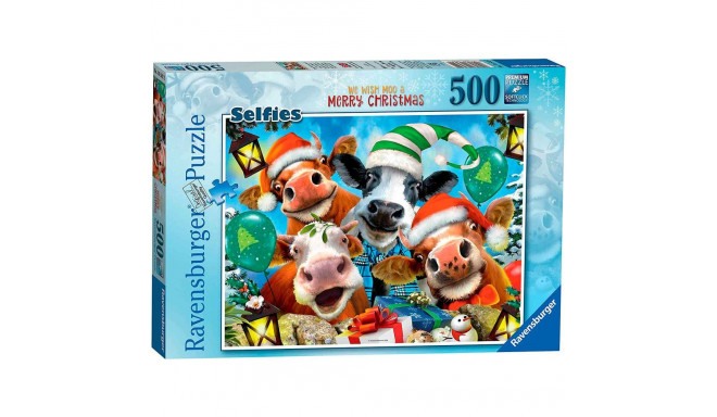 Ravensburger pusle 500 tk Loomad Häid jõule