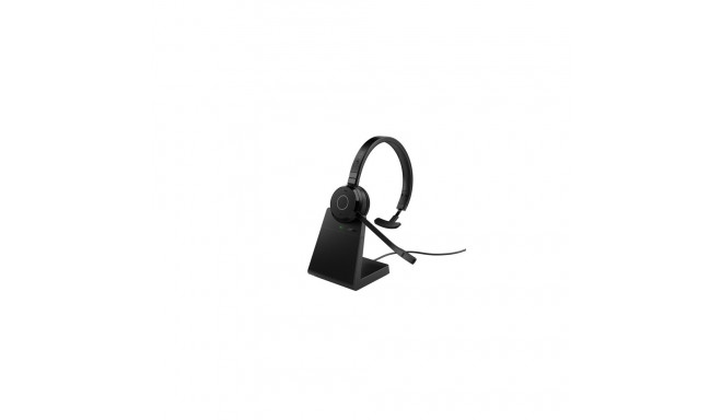 Jabra Evolve 65 TE MS Mono Link390a Wireless Headset, Bluetooth, USB-A, Charging Stand, Black