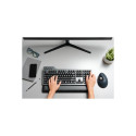 Kensington ProFit Ergo TB550 Trackball Wireless Mouse, RF Wireless + Bluetooth, 1600 DPI, Black/Grey