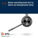 Poly Voyager 4320 MS Teams Wireless Headset, Bluetooth, USB-A, +BT700 dongle, Black