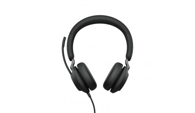 Jabra Evolve2 40 SE UC Stereo Wired Headset, USB-C, Black