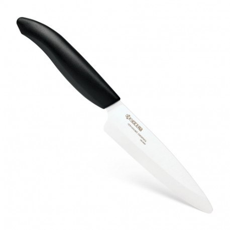Kyocera FK-110 WH-BK Utility Ceramic Knife, 11 cm, Black