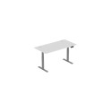 Adjustable Height Table Up Up Thor Gray, Table top L White