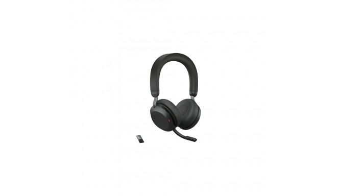 Jabra Evolve2 75 UC Wired & Wireless Headset, Bluetooth, USB-A, Charging Stand, Black
