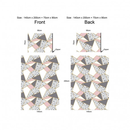 BEDDING COVER SET Nadira COTTON 140x200