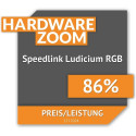 LUDICIUM RGB Rainbow Gaming Keyboard, black - DE Layout