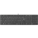 RIVA Slim Metal Scissor Keyboard, black - NC Layout
