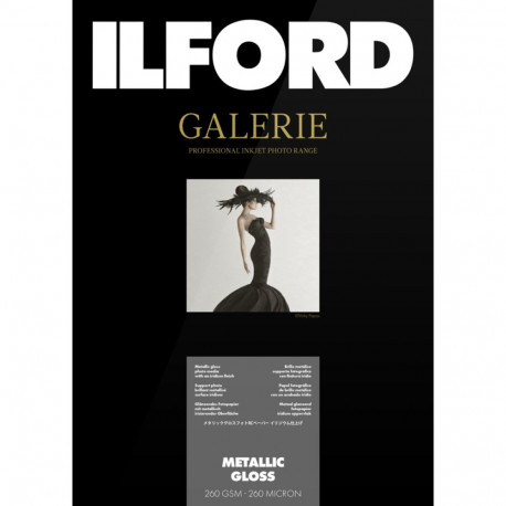 Ilford fotopaber Galerie Metallic Gloss 260g A3+ 25 lehte