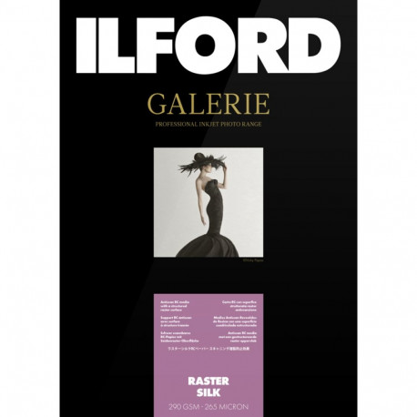 Ilford fotopaber Galerie Raster Silk 290g A3+ 25 lehte