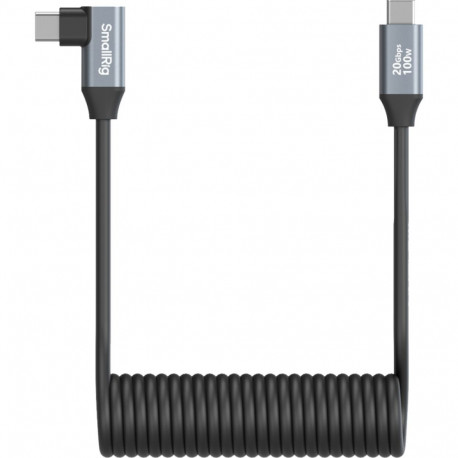 SmallRig andmekaabel 4792 USB-C sirge USB-C nurgaga spiraalne