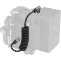 SmallRig 4792 USB-C Straight to USB-C Angled Coiled Data Cable