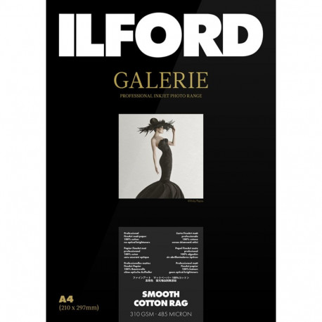 Ilford photo paper 13x18cm Galerie Smooth Cotton Rag 310g 50 sheets