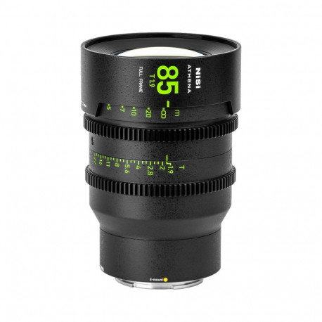 NiSi kinoobjektiiv Athena Prime 85mm T1.9 E-Mount ilma drop-in filtrita