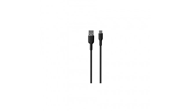 PURO Power And Data Sync SOFT Cable From USB-A To USB-C 1.5m