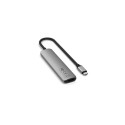Satechi ST-P6SM interface hub USB Type-C 10000 Mbit/s Grey