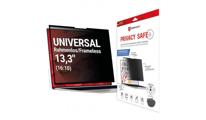 Displex PRIVACY SAFE removable 2-way privacy filter for Laptop/ Notebook (randlos/frameless) 13,3&am
