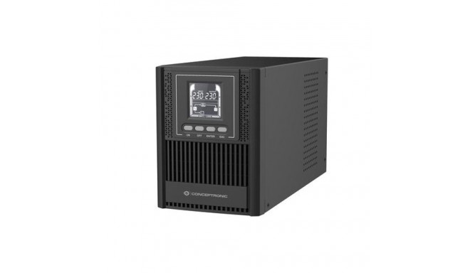 Conceptronic ZEUS52ES1K 1000VA 900W Online Tower UPS, Schuko