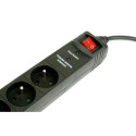 Gembird SPF5-C-5 surge protector Black 5 AC outlet(s) 250 V 1.5 m