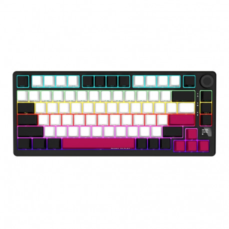 LORGAR KBP7075W, Wireless 75% Mechanical Gaming Keyboard Pro, Black/red, EN layout