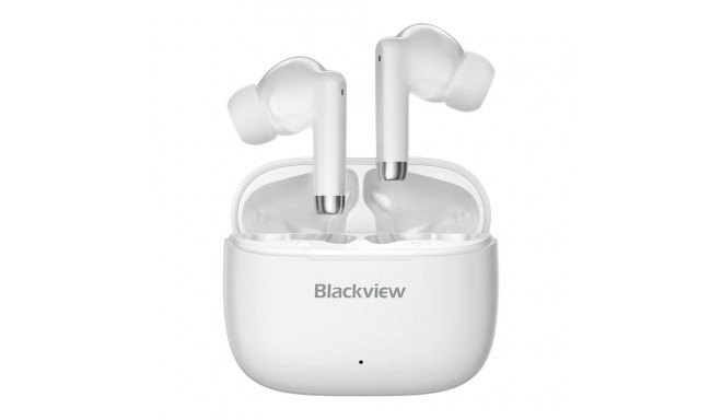 Blackview AirBuds 4, Battery 35mAh,Charging box battery 400mAh, Bluetooth 5.3, White