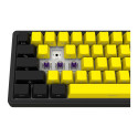 LORGAR KBP70MW, Wireless 65% Mechanical Gaming Keyboard Pro, Black/yellow, EN layout