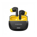 CANYON headset HEXAGON 7 TWS ANC+ENC Wireless Charge Black Yellow