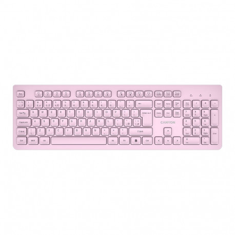 CANYON keyboard HKB-W01 UK/US AAA Wireless Pink
